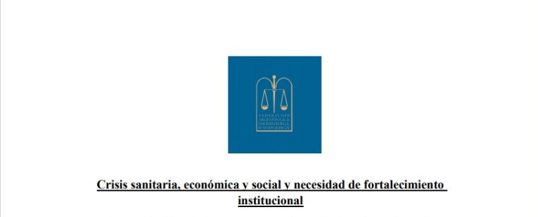 Comunicado de la FAM «Crisis sanitaria, económica y social y necesidad de fortalecimiento institucional»