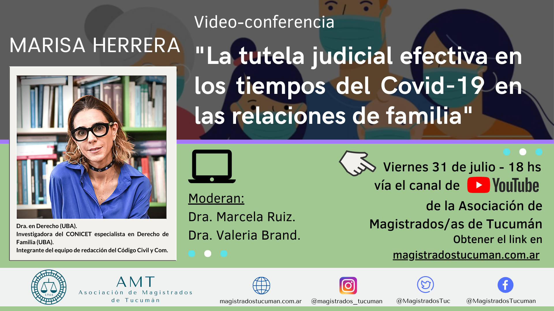 Vuelva a ver la conferencia de Marisa Herrera «La tutela judicial efectiva en los tiempos del Covid-19 en las relaciones de familia»