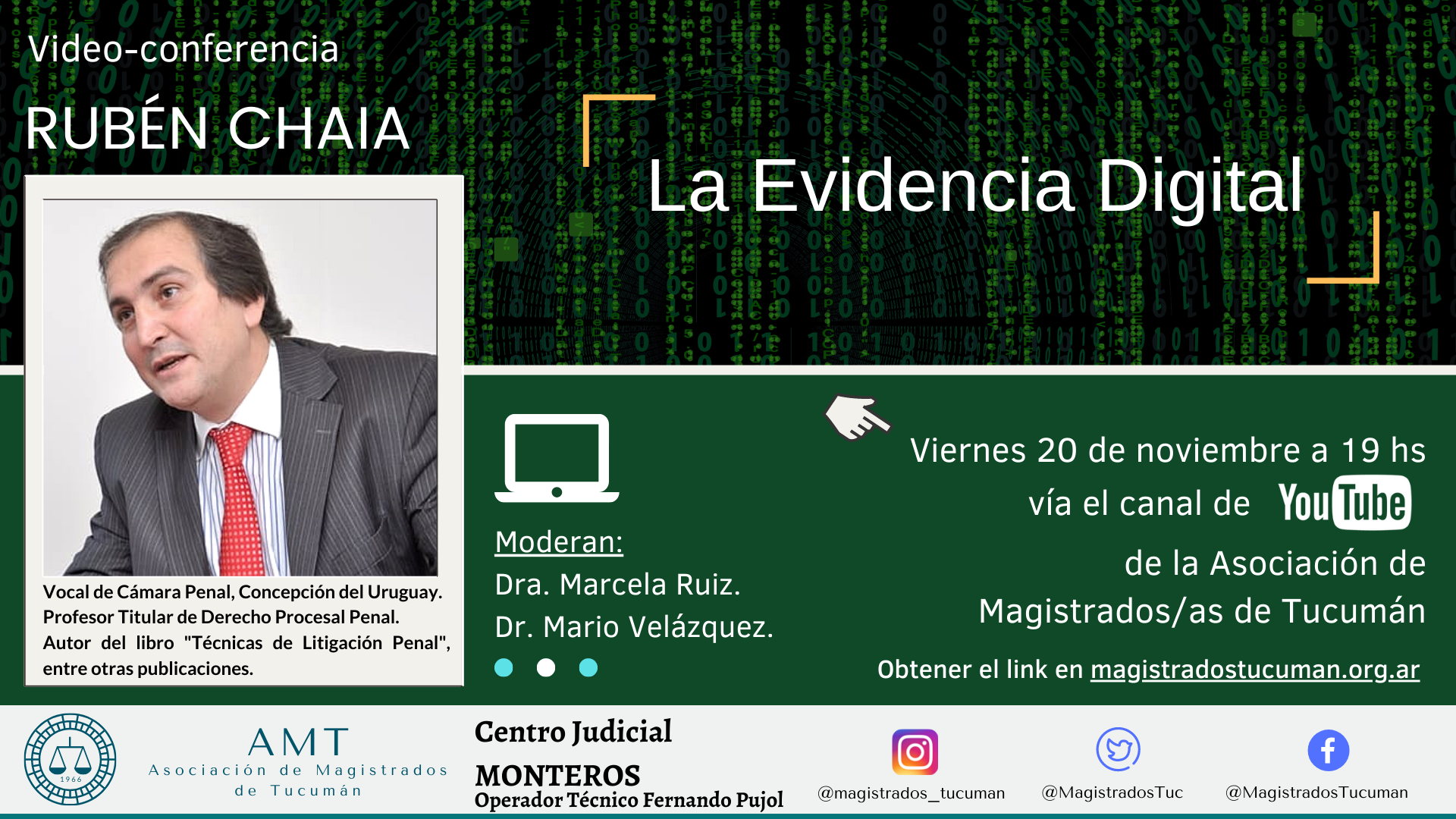 Vuelva a ver la conferencia de Rubén Chaia – «La Evidencia Digital»
