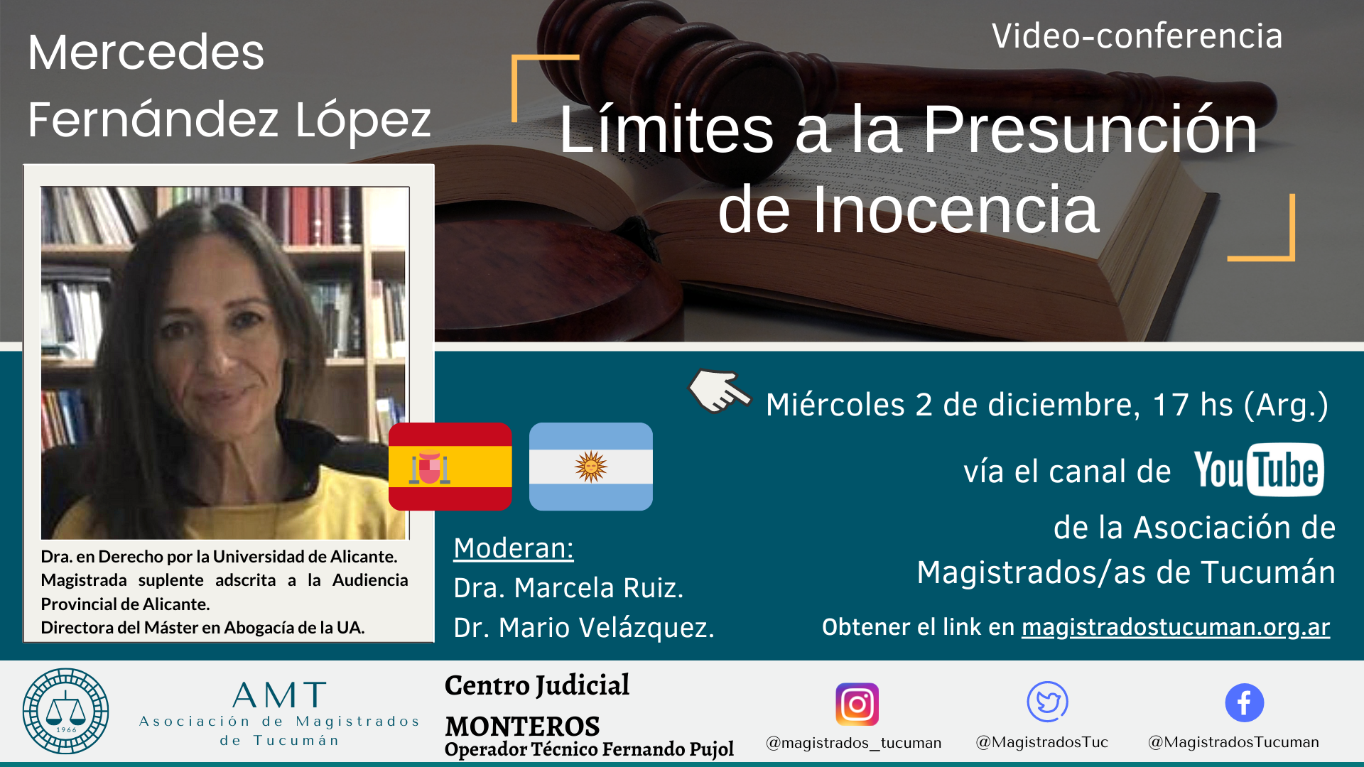 Vuelva a ver la conferencia de Mercedes Fernández López «Límites a la Presunción de Inocencia»