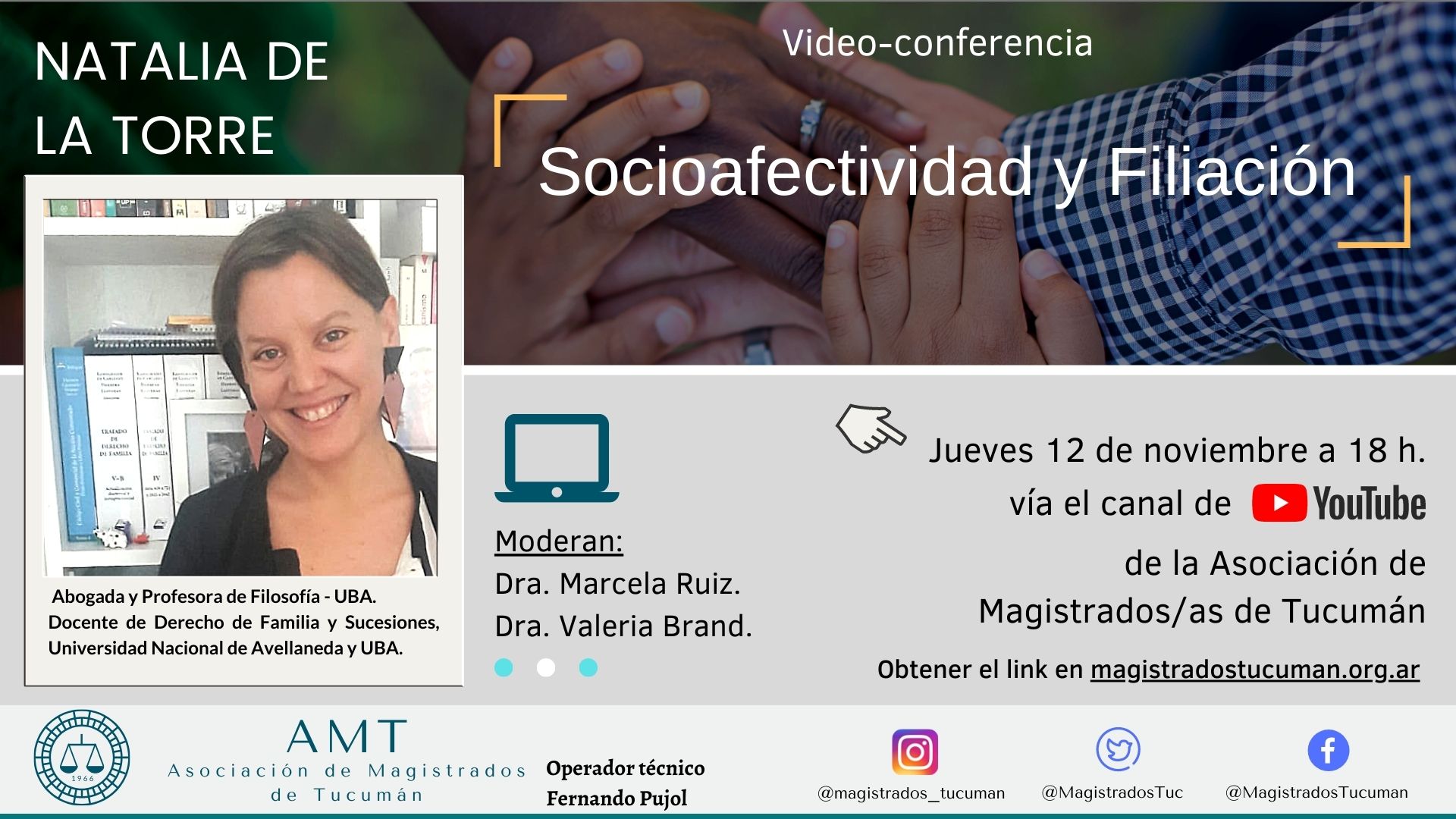 Vuelva a ver la conferencia de Natalia De La Torre – Socioafectividad y Filiación