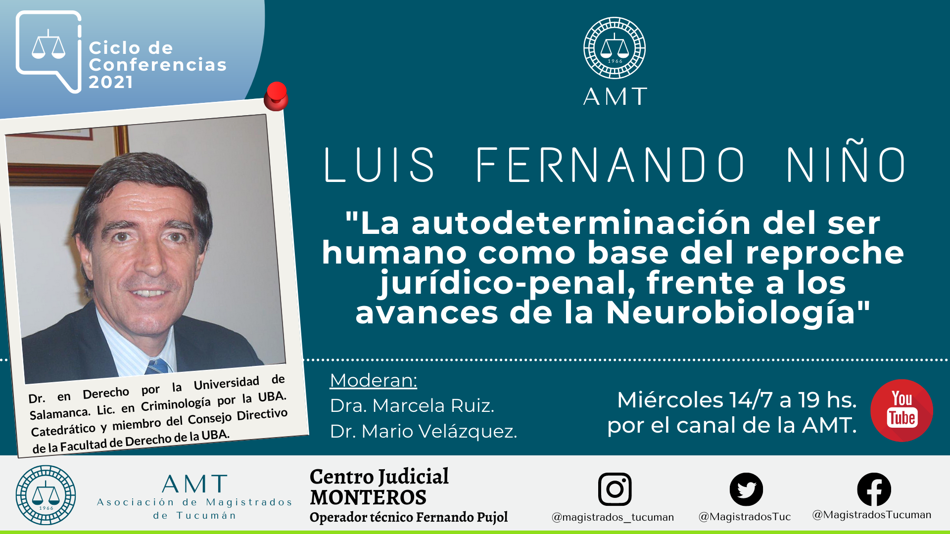 Vuelva a ver la conferencia de Luis Fernando Niño «La autodeterminación del ser humano»