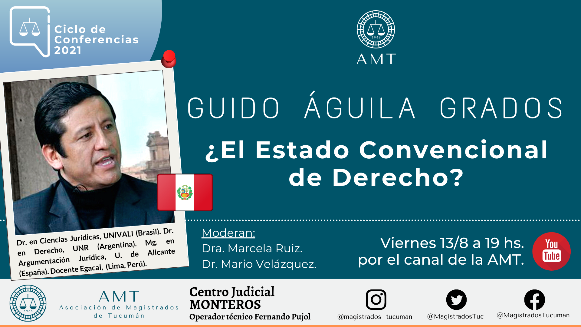 Vuelva a ver la conferencia de Guido Águila Grados «¿El Estado Convencional de Derecho?»