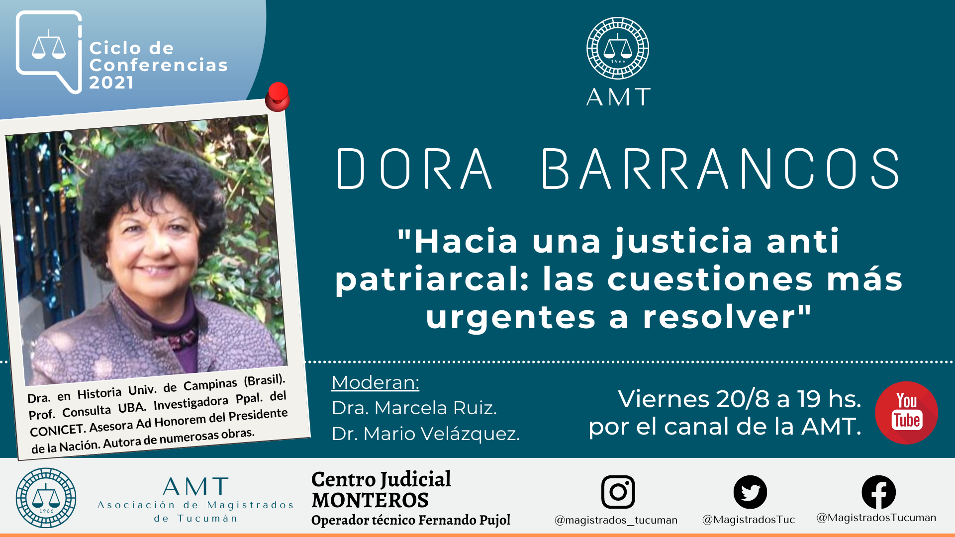 Vuelva a ver la conferencia de Dora Barrancos – «Hacia una justicia anti patriarcal: las cuestiones más urgentes a resolver»