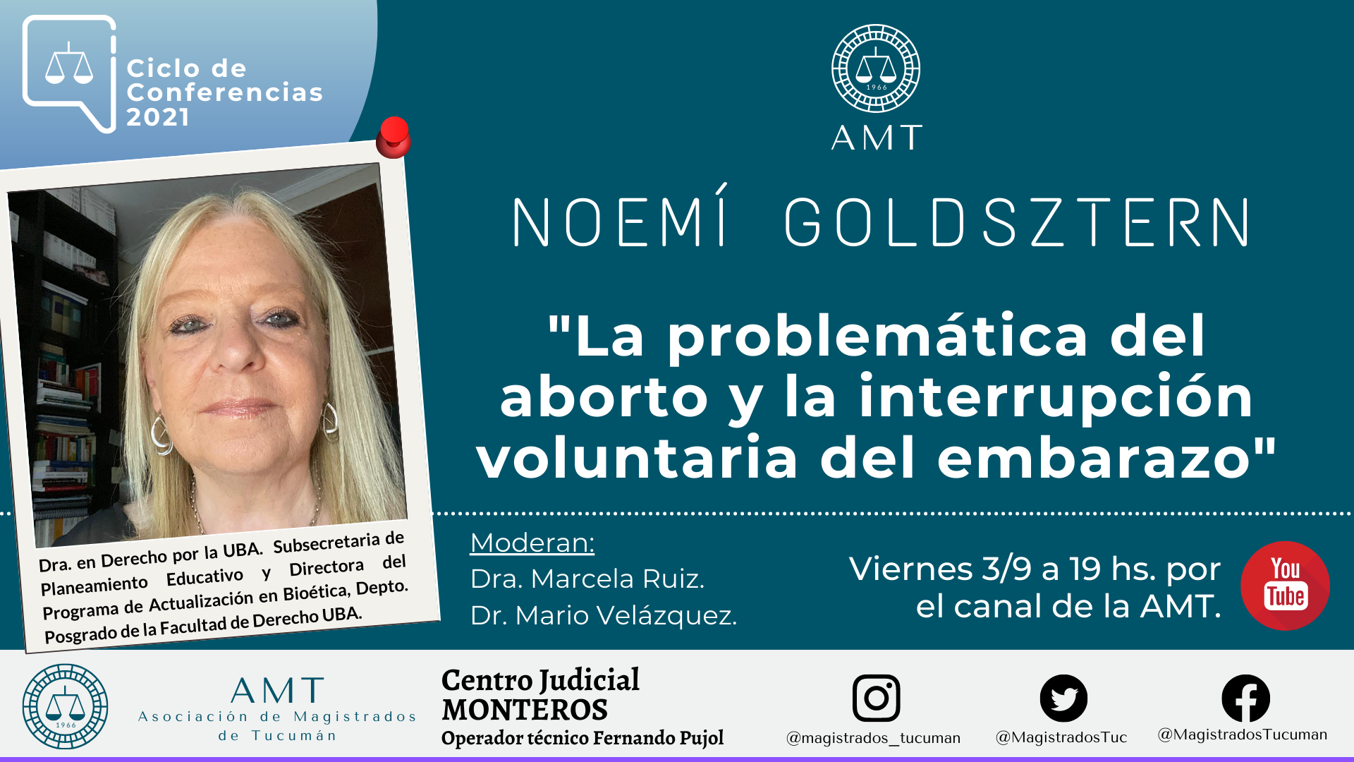 Vuelva a ver la conferencia de Noemí Goldsztern «La problemática del aborto y la IVE»