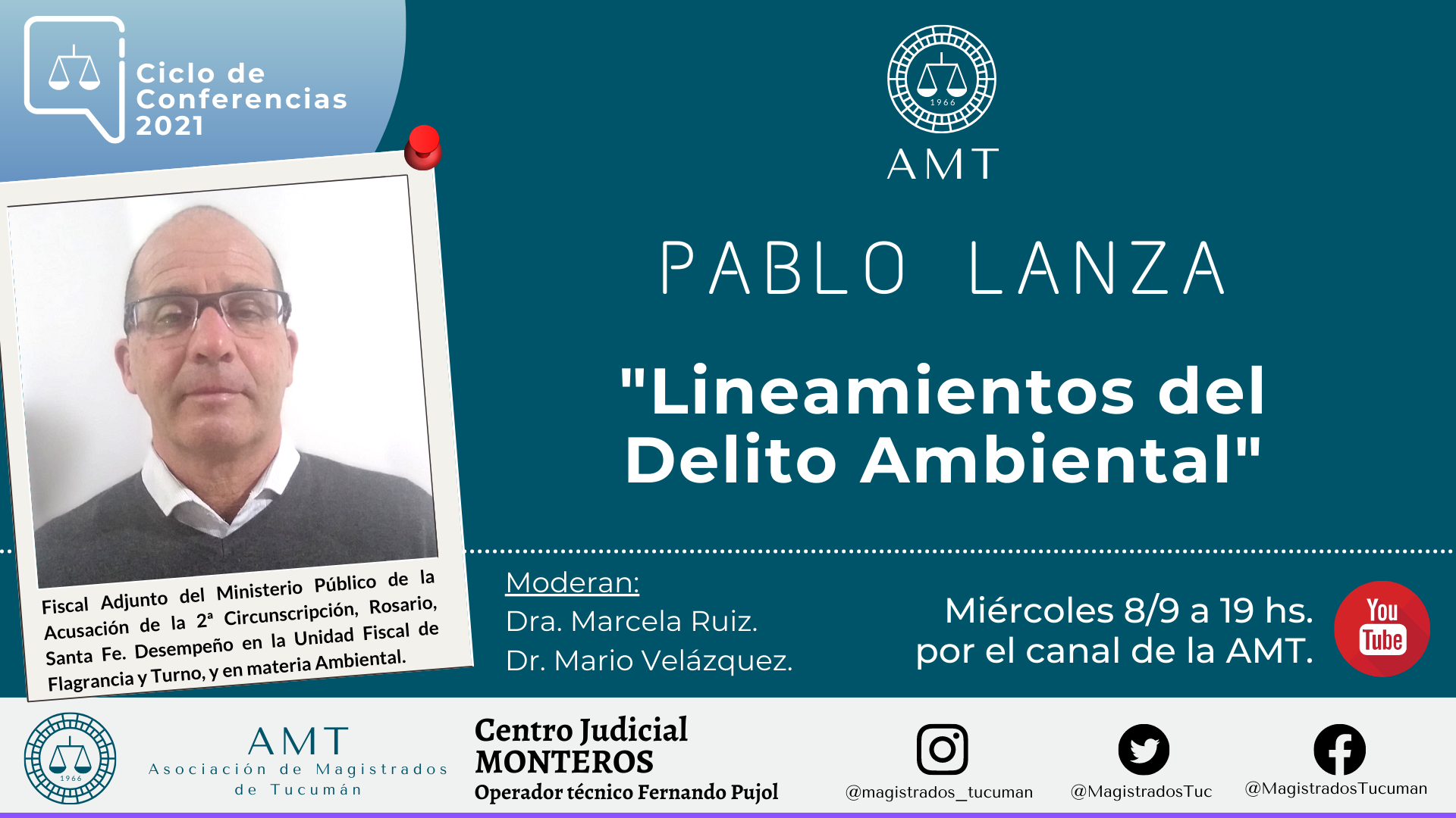 Vuelva a ver la conferencia de Pablo Lanza «Lineamientos del Delito Ambiental»
