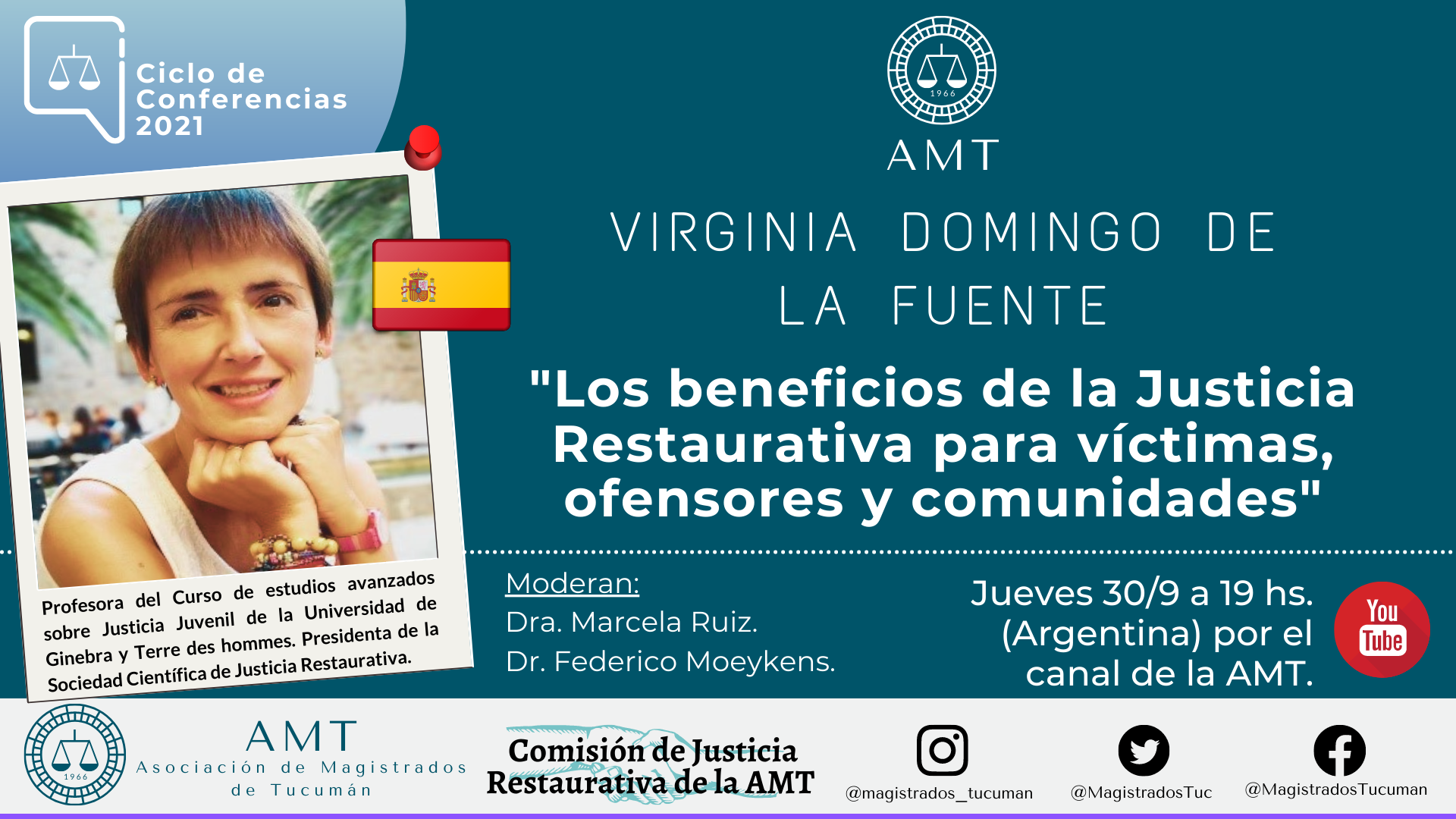Vuelva a ver la conferencia de Virginia Domingo de la Fuente «Los beneficios de la Justicia Restaurativa»