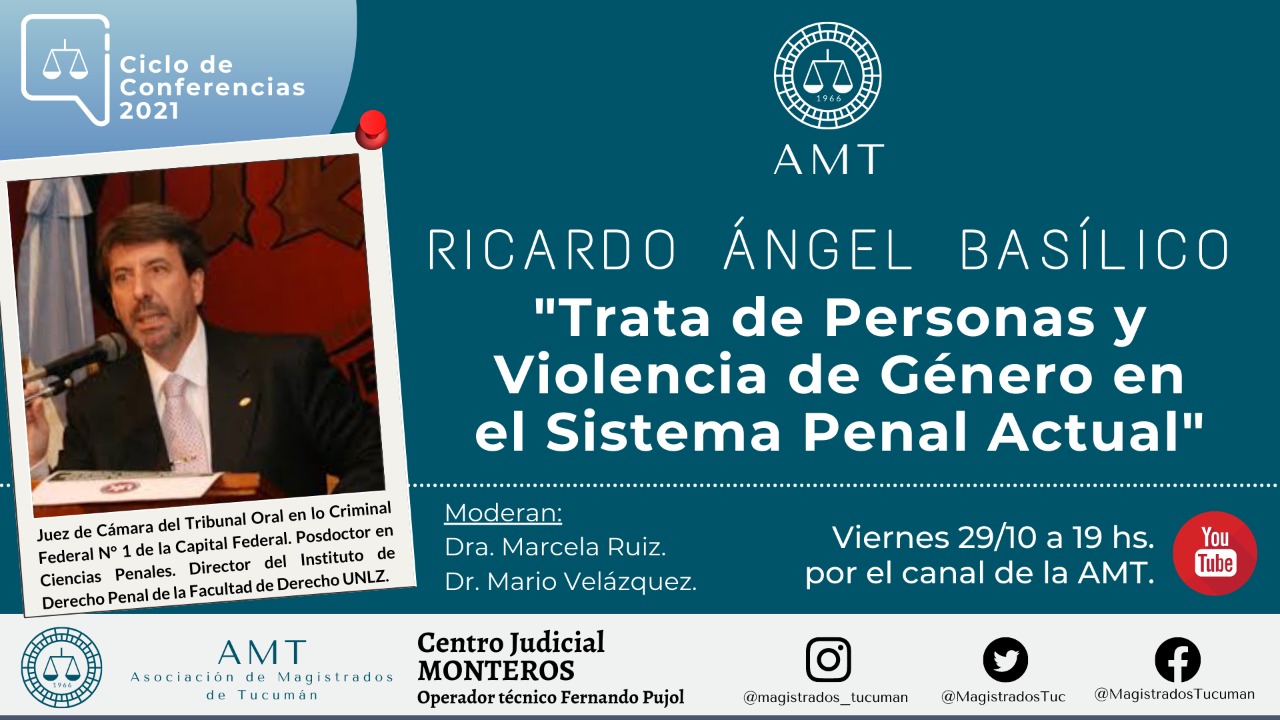 Vuelva a ver la conferencia de Ricardo Basílico «Trata de personas y violencia de género»