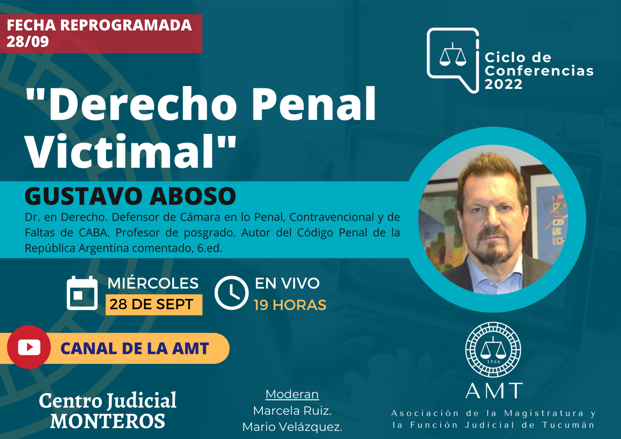 Vuelva a ver la conferencia de Gustavo Aboso «Derecho Penal Victimal»