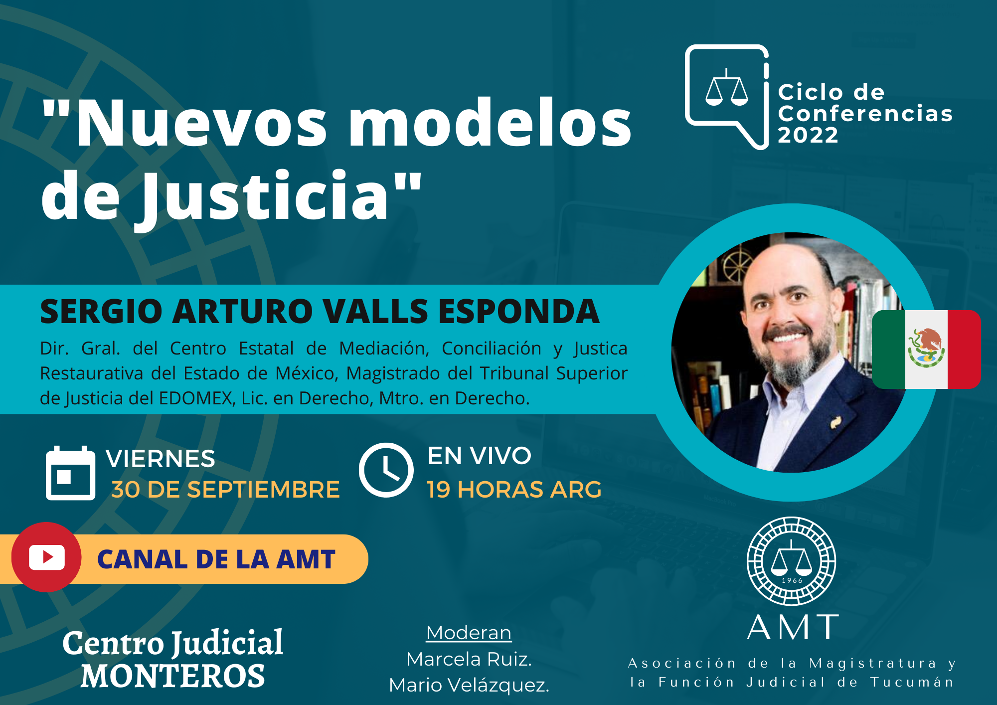Vuelva a ver la conferencia de Sergio Arturo Valls Esponda «Nuevos modelos de Justicia»