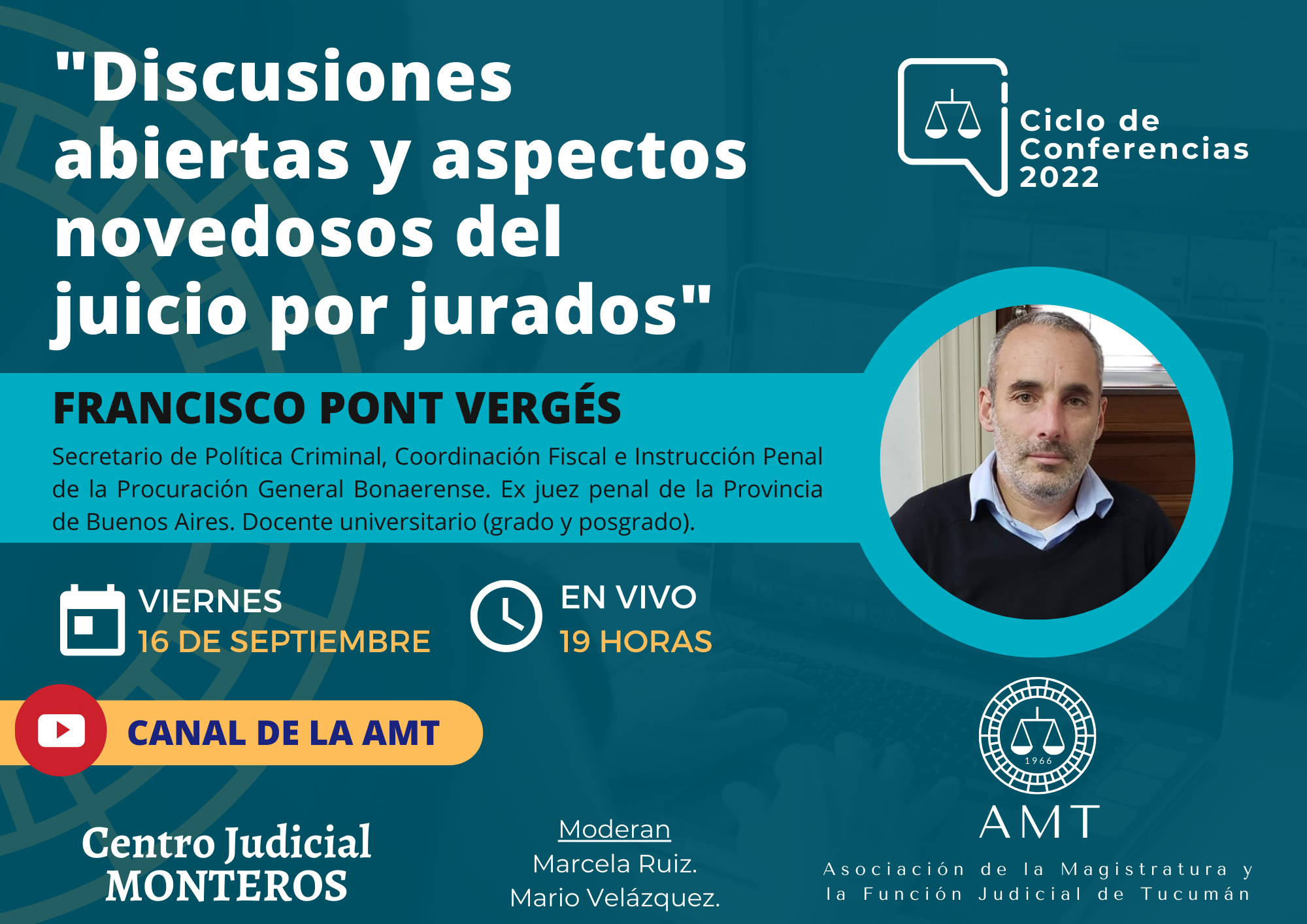 Vuelva a ver la conferencia de Francisco Pont Vergés «Discusiones abiertas y aspectos novedosos del juicio por jurados»