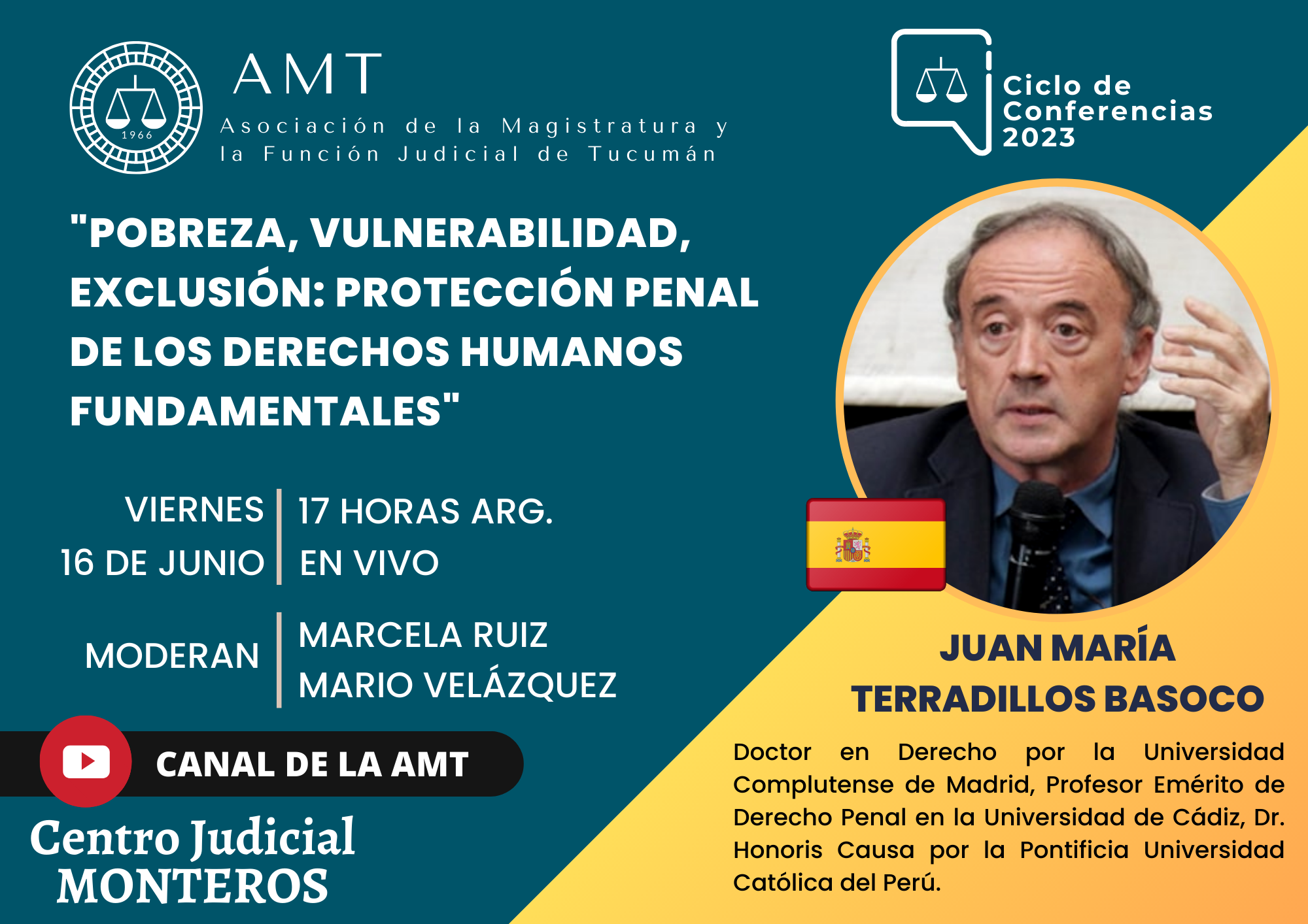 Vuelva a ver la conferencia de Juan M. Terradillos Basoco: «Pobreza, vulnerabilidad, exclusión»