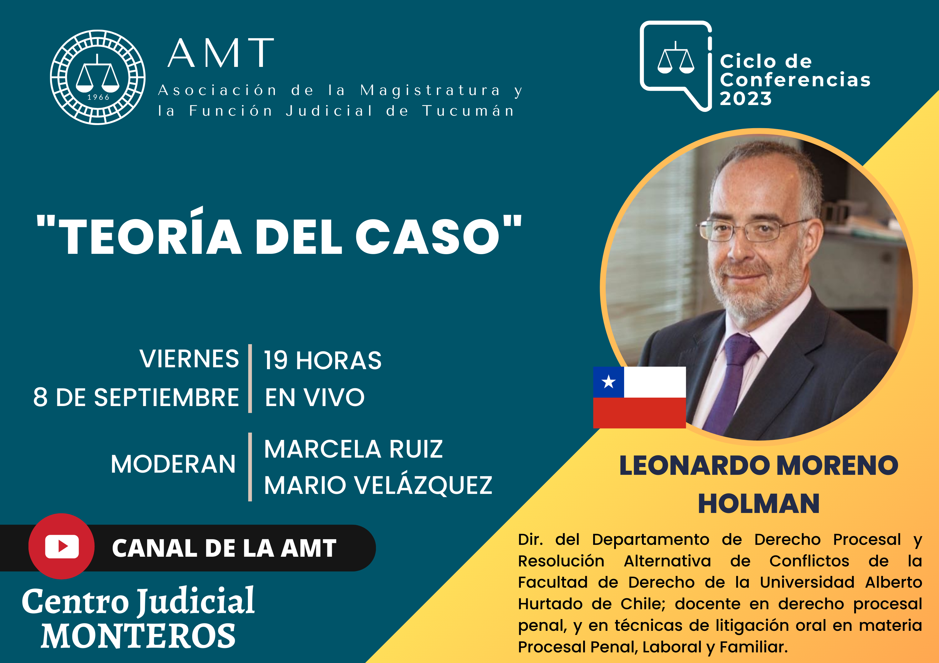 Vuelva a ver la conferencia de Leonardo Moreno Holman «Teoría del caso»